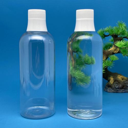 400ml透明塑料瓶pet漱口水消毒液洗护日化用品包装