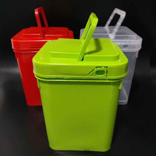 厂家供应 2l塑料桶 方桶 粉剂桶 1公斤桶 日化用品包装 颜色齐全